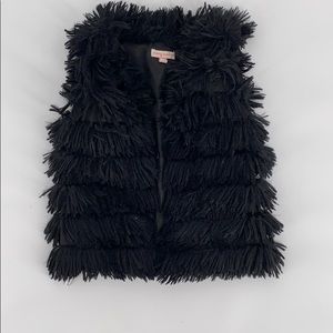 Black Fur Vest